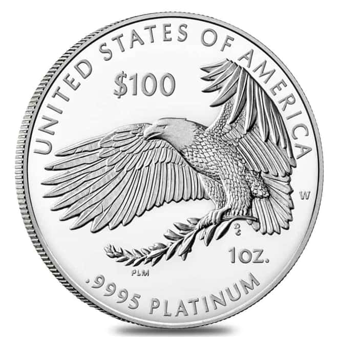 2020-W 1 oz Proof Platinum American Eagle - Happiness - Preamble to the Declaration of Independence