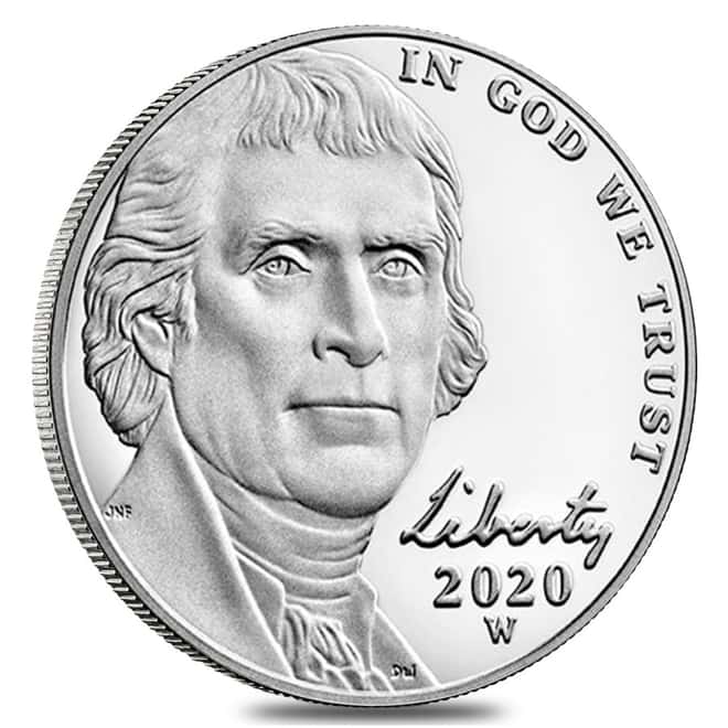 2020-W Jefferson Nickel (w/ 2020-S US Mint Proof 10-Coin Set)