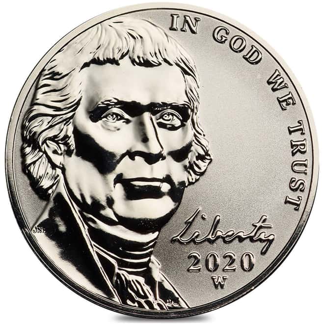 2020-W Reverse Proof Jefferson Nickel w/ 2020-S US Mint Proof Silver Set