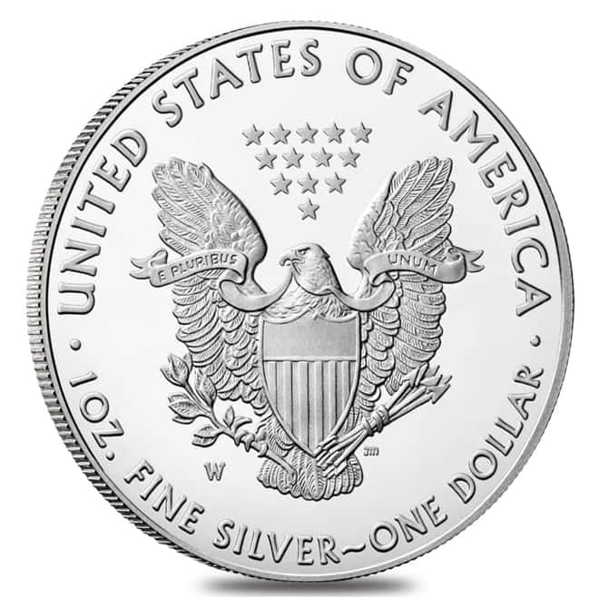 2020-W V75 Privy 1 oz Proof Silver American Eagle End of WWII 75th Anniv (w/Box & COA)
