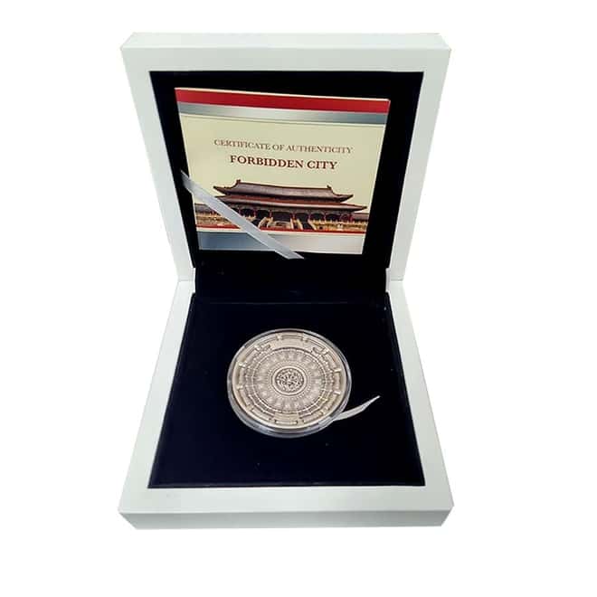 2020 100 gram Silver Forbidden City 4-Layer Coin Solomon Islands .999 Fine (w/Box & COA)