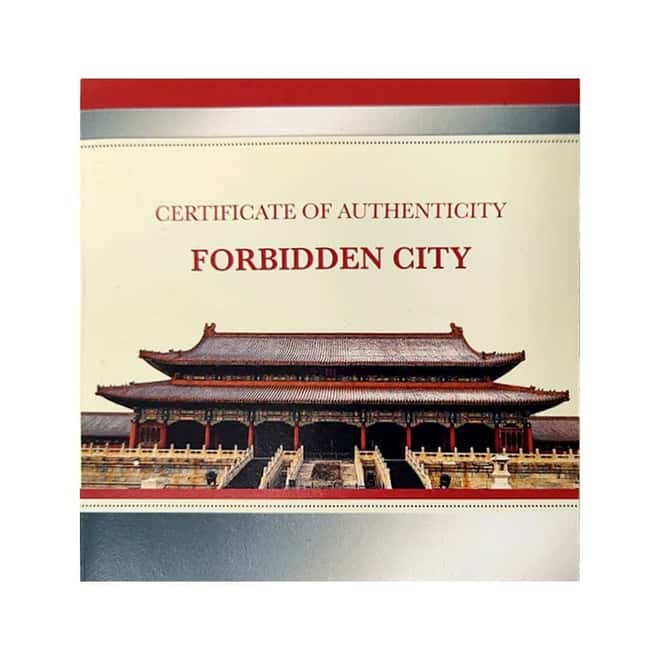 2020 100 gram Silver Forbidden City 4-Layer Coin Solomon Islands .999 Fine (w/Box & COA)