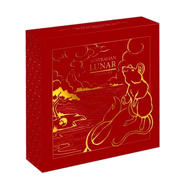 2020 1 oz Proof Gold Lunar Year of The Mouse / Rat Australian Perth Mint (w/Box & COA)