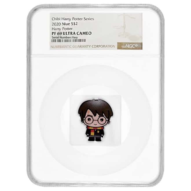 2020 1 oz Colorized Silver Harry Potter - Niue Chibi Coin Collection NGC PF 69 UCAM