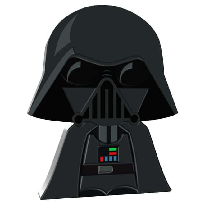 2020 1 oz Colorized Silver Star Wars - Darth Vader - Niue Chibi Coin Collection $2 Coin (w/Box & COA)