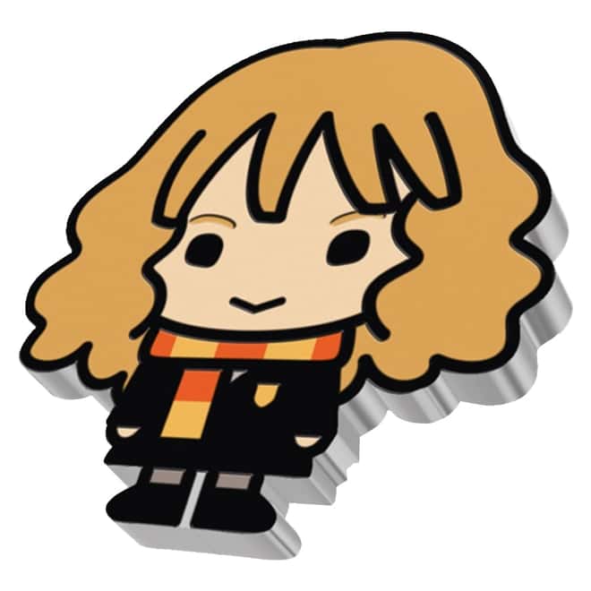 2020 1 oz Colorized Silver Harry Potter - Hermione Granger - Niue Chibi Coin Collection (w/Box & COA)