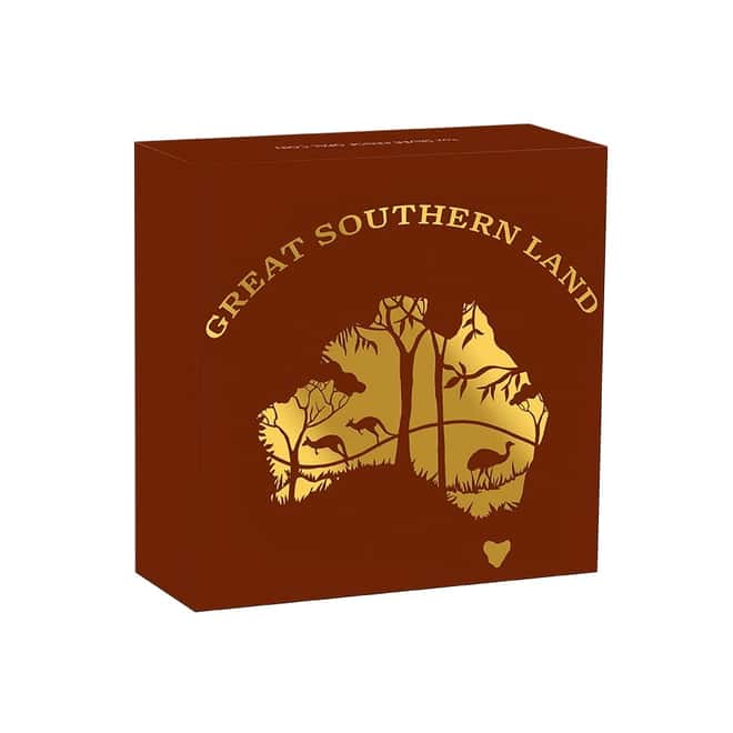 2020 1 oz Proof Silver Great Southern Land Opal Coin Australian Perth Mint (w/Box & COA)
