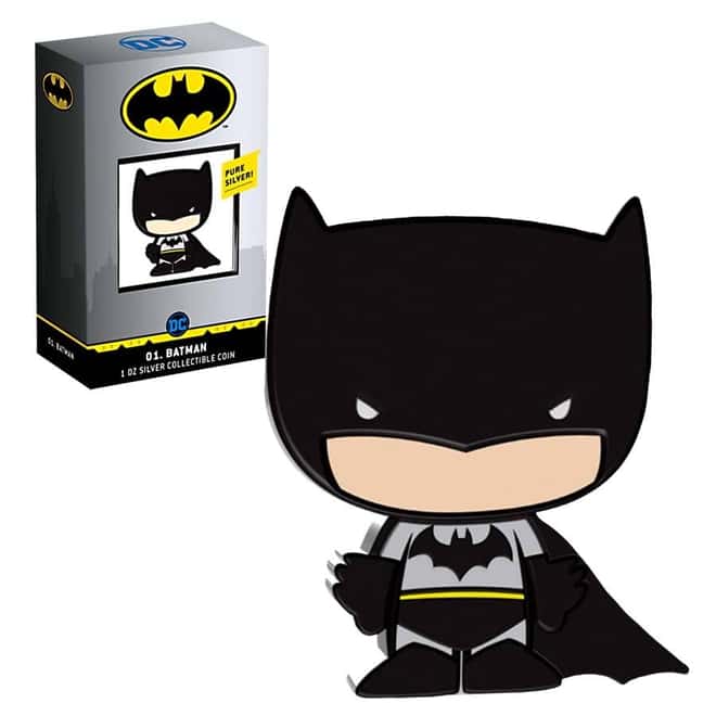 2020 1 oz Colorized Silver DC Comics - Batman - Niue Chibi Coin Collection $2 Coin (w/Box & COA)