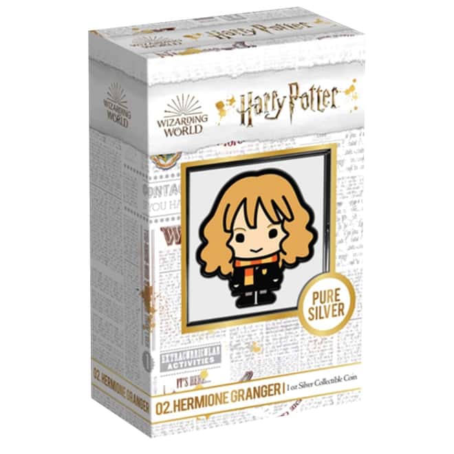 2020 1 oz Colorized Silver Harry Potter - Hermione Granger - Niue Chibi Coin Collection (w/Box & COA)