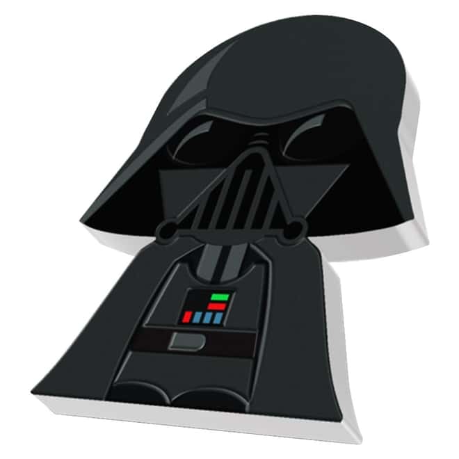 2020 1 oz Colorized Silver Star Wars - Darth Vader - Niue Chibi Coin Collection $2 Coin (w/Box & COA)