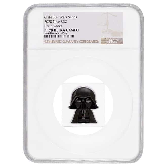 2020 1 oz Colorized Silver Star Wars - Darth Vader - Niue Chibi Coin Collection NGC PF 70 UCAM