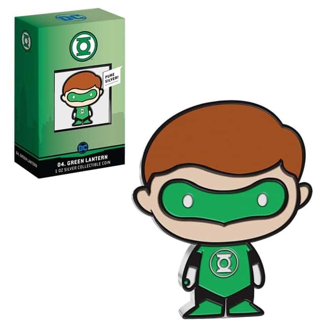 2020 1 oz Colorized Silver DC Comics - Green Lantern - Niue Chibi Coin Collection (w/Box & COA)
