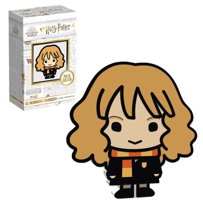 2020 1 oz Colorized Silver Harry Potter - Hermione Granger - Niue Chibi Coin Collection (w/Box & COA)