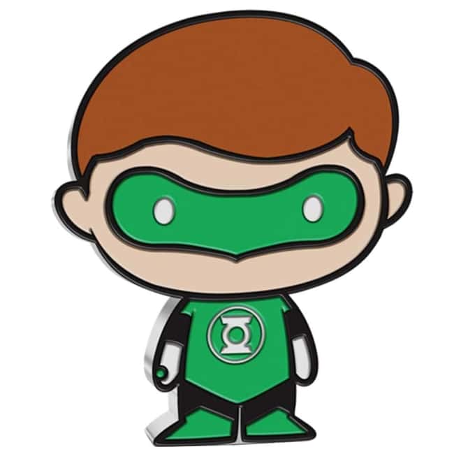 2020 1 oz Colorized Silver DC Comics - Green Lantern - Niue Chibi Coin Collection (w/Box & COA)