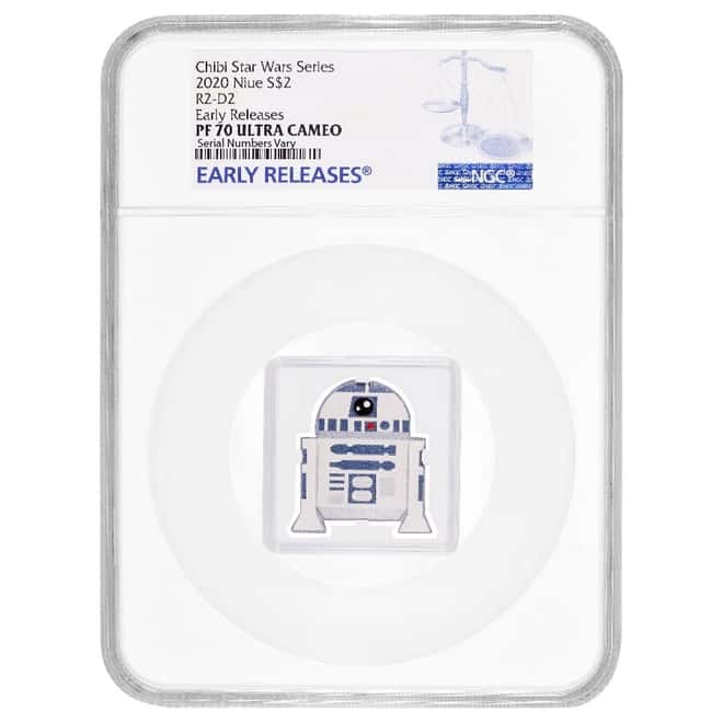 2020 1 oz Colorized Silver Star Wars - R2-D2™ - Niue Chibi Coin Collection NGC PF 70 UCAM ER