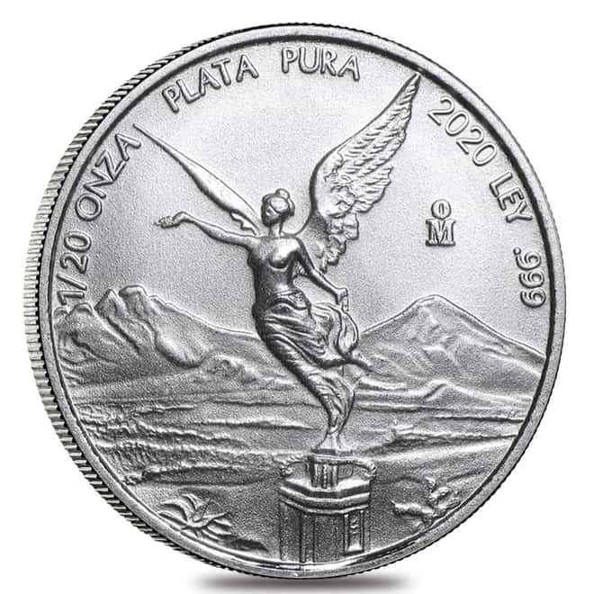 2020 1/20 oz Mexican Silver Libertad Coin .999 Fine BU