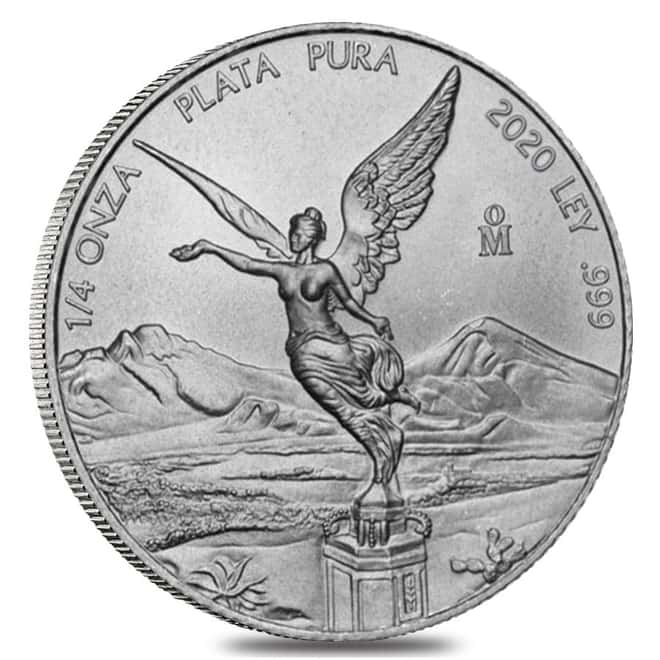 2020 1/4 oz Mexican Silver Libertad Coin .999 Fine BU