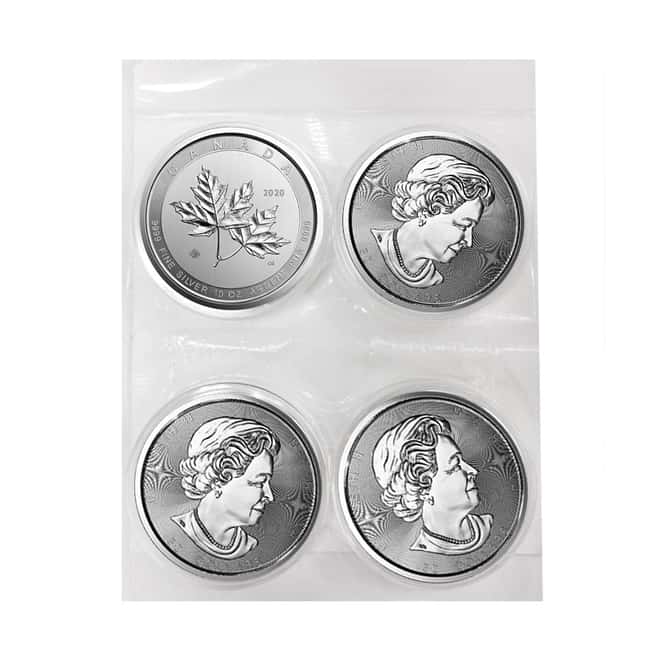 2020 10 oz Canadian Magnificent Silver Maple Leaf .9999 Fine $50 Coin BU (In Cap)