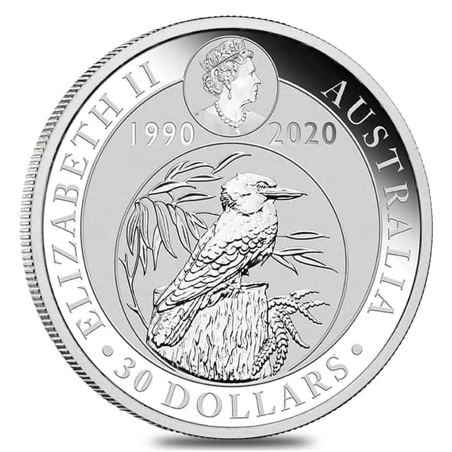 2020 1 Kilo Silver Australian Kookaburra Perth Mint .9999 Fine BU In Cap