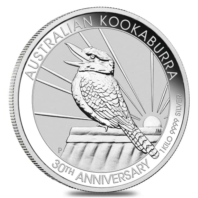 2020 1 Kilo Silver Australian Kookaburra Perth Mint .9999 Fine BU In Cap