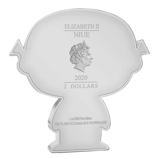 2020 1 oz Colorized Silver DC Comics - The Flash - Niue Chibi Coin Collection (w/Box & COA)