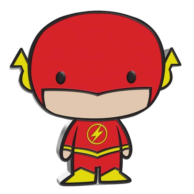 2020 1 oz Colorized Silver DC Comics - The Flash - Niue Chibi Coin Collection (w/Box & COA)