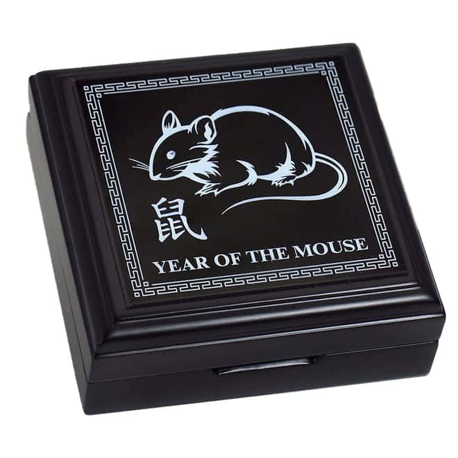 020 1 oz Proof Silver Lunar Year of the Mouse Palau Coin .999 Fine (w/Box & COA)
