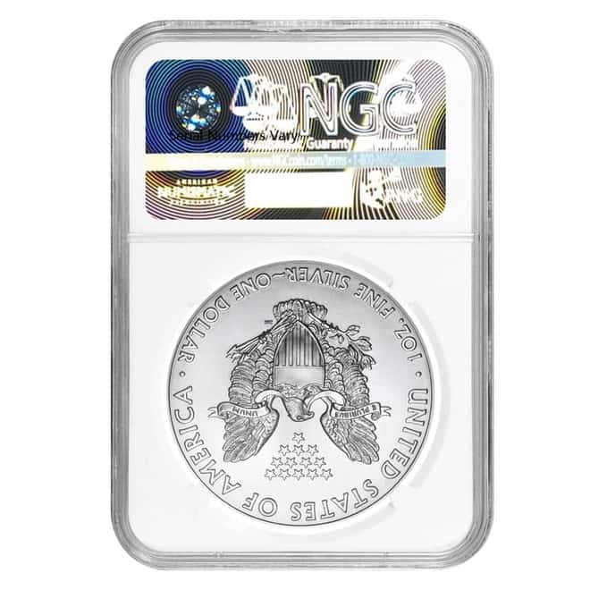 2020 1 oz Silver American Eagle $1 Coin NGC MS 70 First Day of Issue