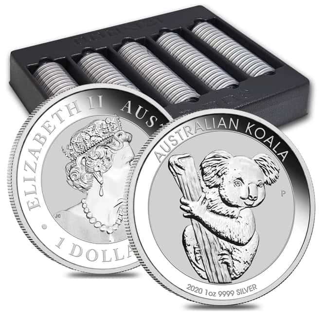 2020 1 oz Silver Australian Koala Perth Mint .9999 Fine BU In Cap