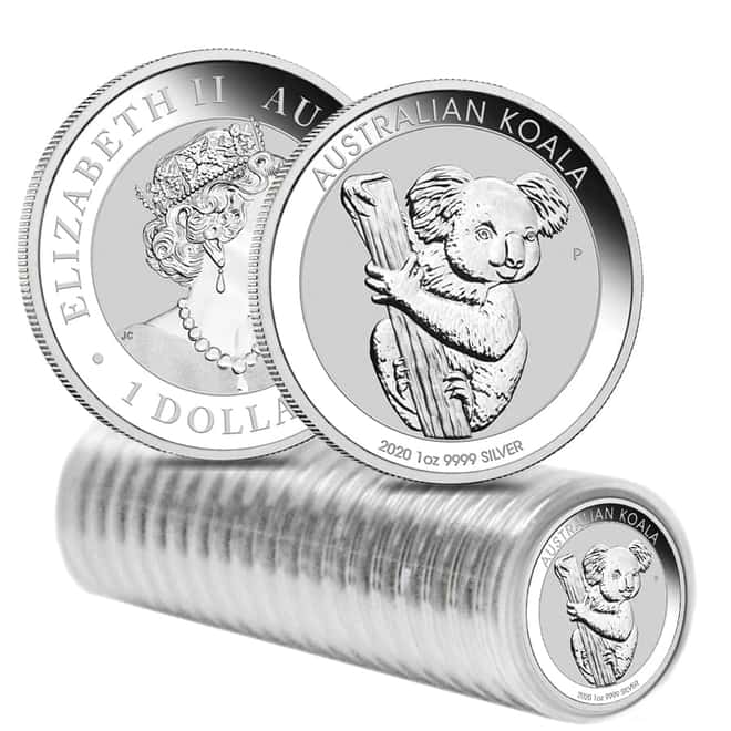 2020 1 oz Silver Australian Koala Perth Mint .9999 Fine BU In Cap