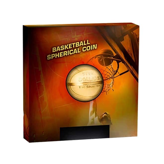 2020 1 oz Silver Basketball Spherical Coin Samoa .999 Fine (w/Box & COA)