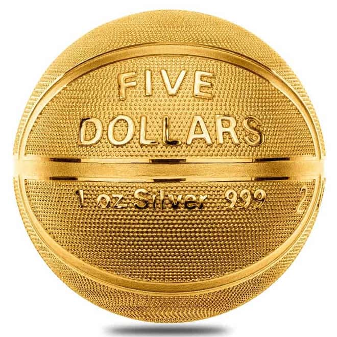 2020 1 oz Silver Basketball Spherical Coin Samoa .999 Fine (w/Box & COA)