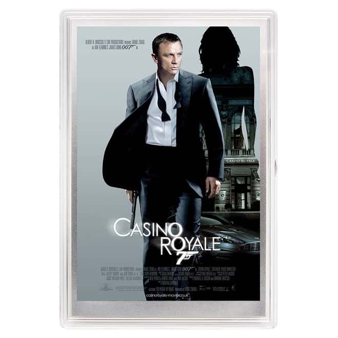 2020 5 gram Silver Foil James Bond 007 Casino Royale Movie Poster Perth Mint