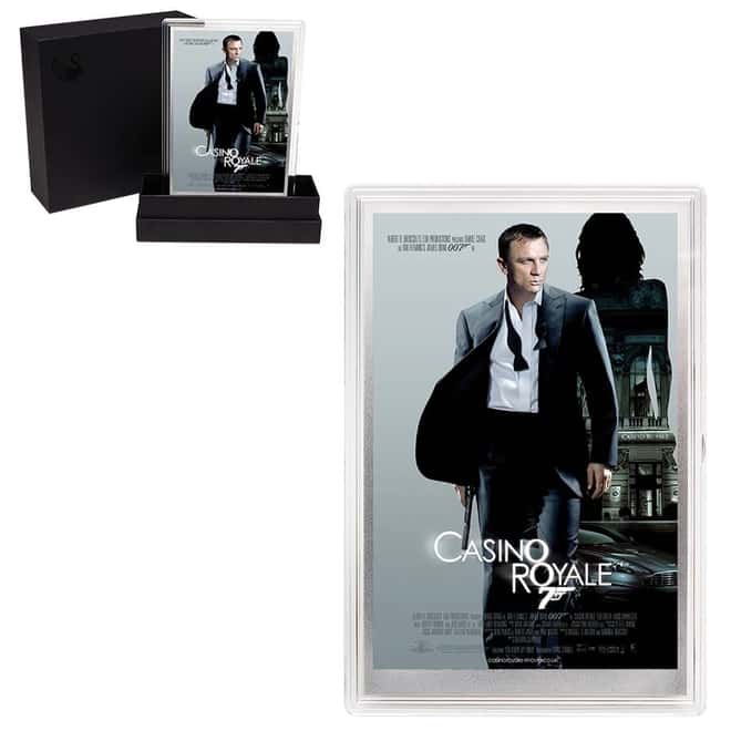 2020 5 gram Silver Foil James Bond 007 Casino Royale Movie Poster Perth Mint