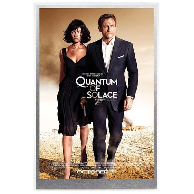2020 5 gram Silver Foil James Bond 007 Quantum of Solace Movie Poster Perth Mint