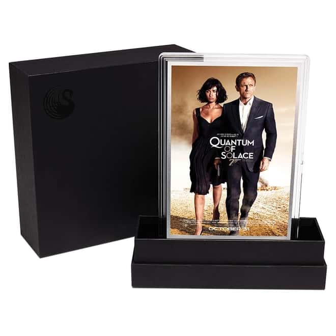 2020 5 gram Silver Foil James Bond 007 Quantum of Solace Movie Poster Perth Mint