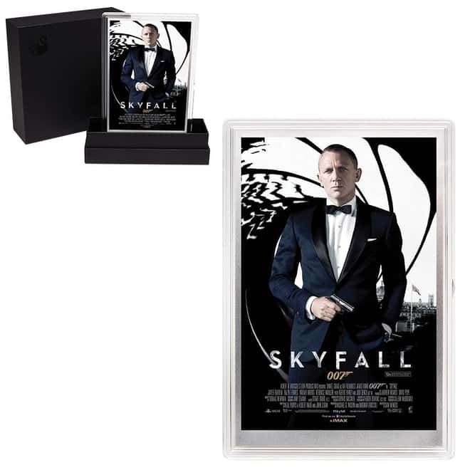 2020 5 gram Silver Foil James Bond 007 Skyfall Movie Poster Perth Mint