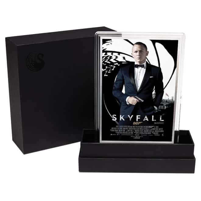 2020 5 gram Silver Foil James Bond 007 Skyfall Movie Poster Perth Mint