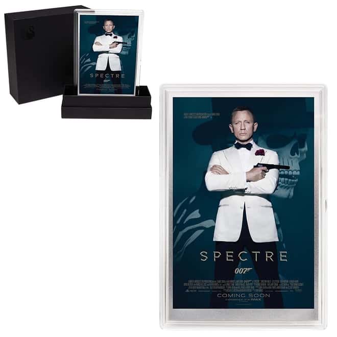 2020 5 gram Silver Foil James Bond 007 Spectre Movie Poster Perth Mint