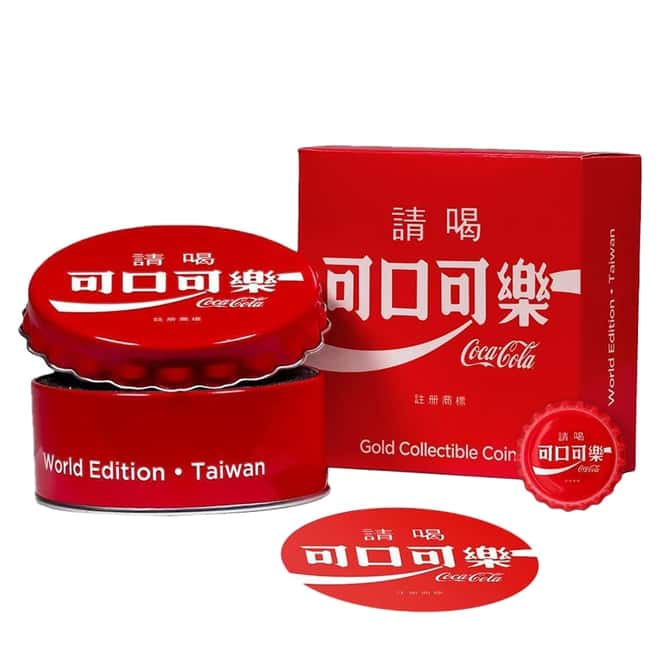 2020 6 gram Fiji Coca-Cola Taiwan Bottle Cap $1 Proof Silver Coin .999 Fine (w/Box & COA)