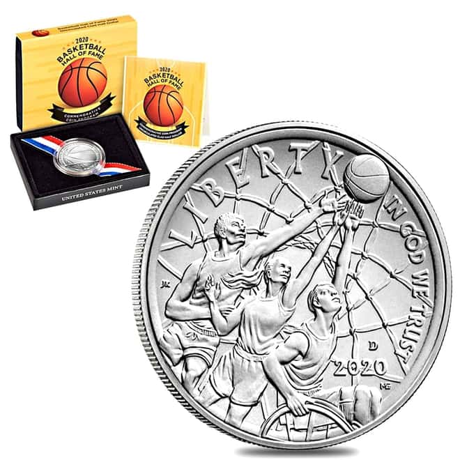 2020 D Basketball Hall of Fame Clad Half Dollar BU (w/Box & COA)