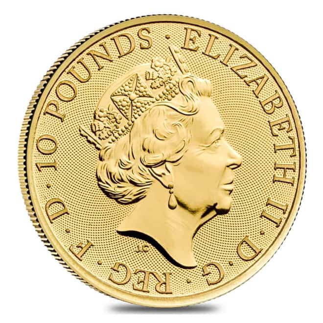 2020 Great Britain 1/10 oz Gold Royal Arms Coin .9999 Fine BU