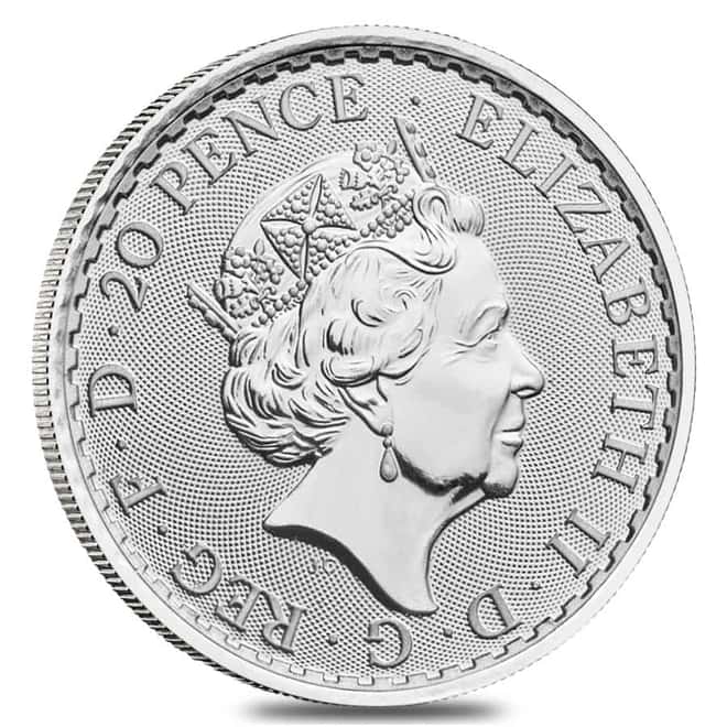 2020 Great Britain 1/10 oz Silver Britannia 16-Coin Tube .999 Fine BU