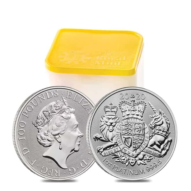 2020 Great Britain 1 oz Platinum Royal Arms Coin .9995 Fine BU