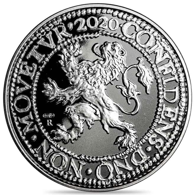 2020 Netherlands 1 oz Proof Silver Lion Dollar Restrike