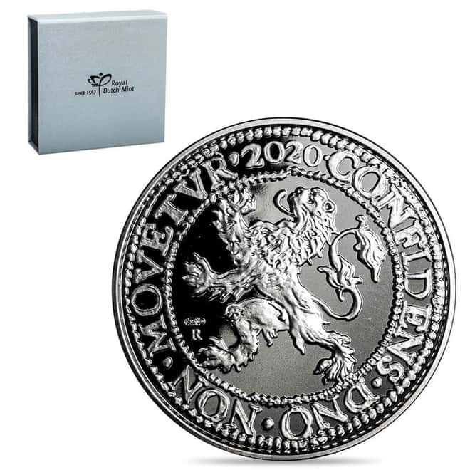 2020 Netherlands 1 oz Proof Silver Lion Dollar Restrike