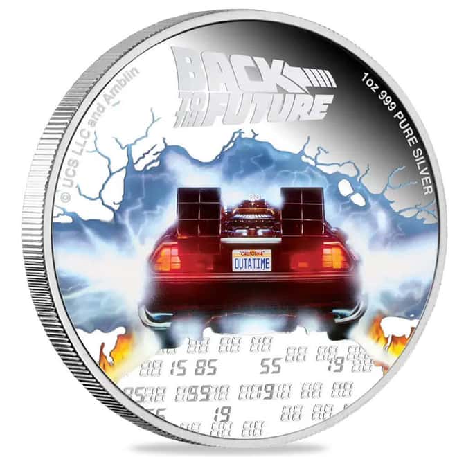 2020 Niue 1 oz Back to the Future 35th Anniversary Proof Colorized Silver Coin