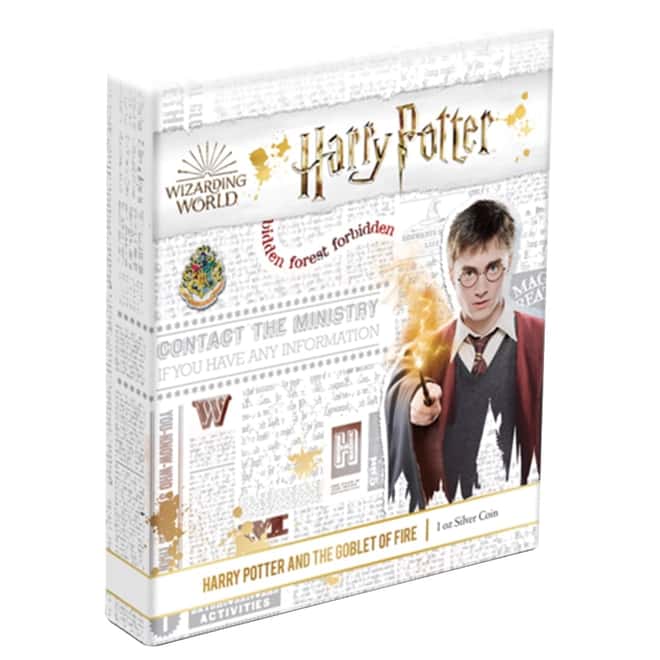 2020 Niue 1 oz Colorized Silver The Goblet of Fire - Harry Potter Movie Poster Coin (w/Box & COA)