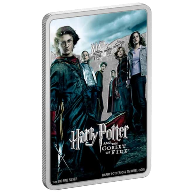 2020 Niue 1 oz Colorized Silver The Goblet of Fire - Harry Potter Movie Poster Coin (w/Box & COA)
