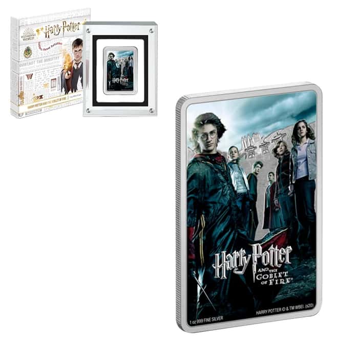 2020 Niue 1 oz Colorized Silver The Goblet of Fire - Harry Potter Movie Poster Coin (w/Box & COA)